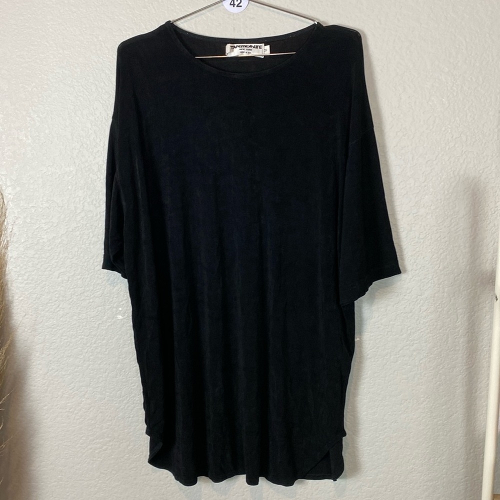 Vintage Tapemeasure black lurex top